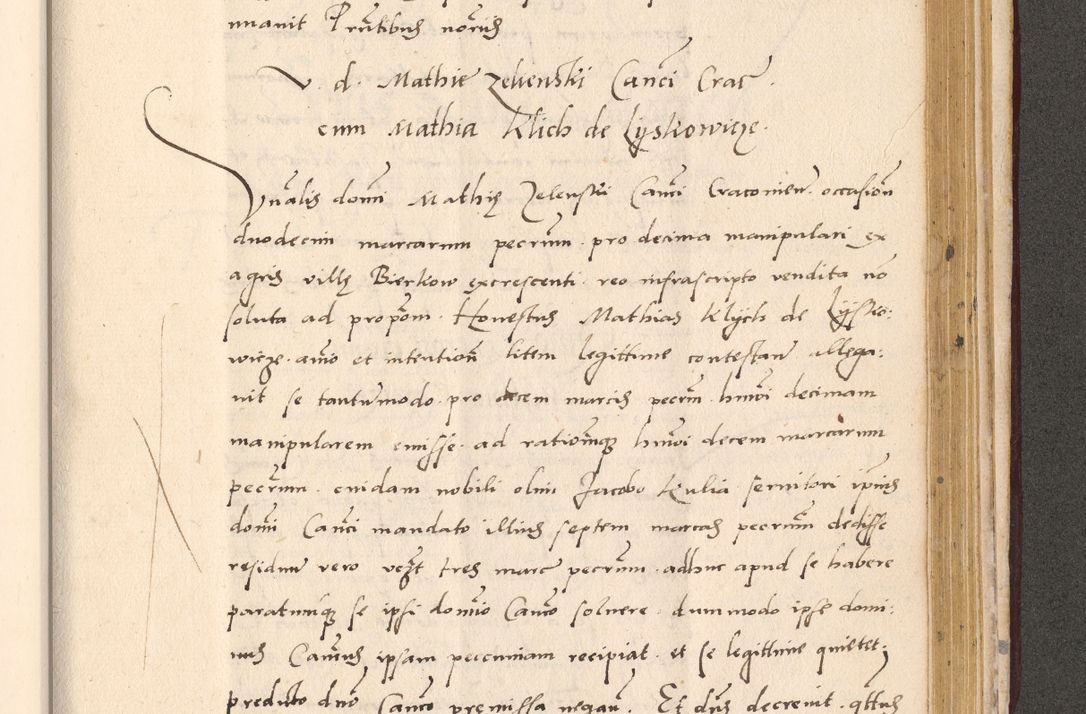 Zdjęcie nr 929 dla obiektu archiwalnego: Acta actorum, sententiarum diffinitivarum coram reverendo domino Petro Miscowski canonico et in spiritualibus vicario generali Cracoviensi ad annum Domini Mᵐᵘᵐ DXLVIᵗᵘᵐ, cuius indictio est quarta, pontificatus sanctissimi in Christo patris et domini nostri domini Pauli divina providencia pape tercii, a die tercia mensis Novembris, annus duodecimus (sic!) feliciter continuantur