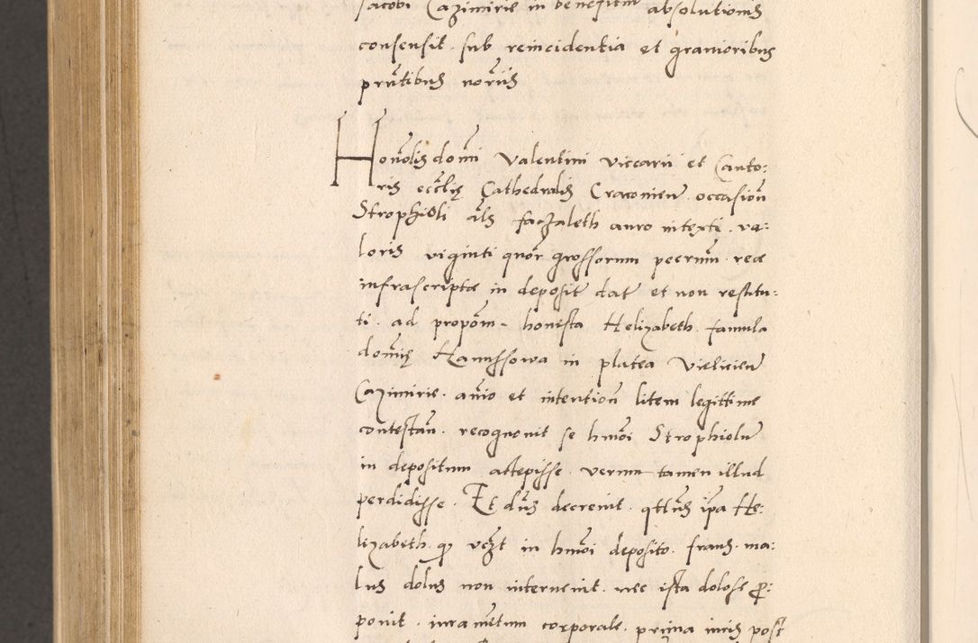 Zdjęcie nr 928 dla obiektu archiwalnego: Acta actorum, sententiarum diffinitivarum coram reverendo domino Petro Miscowski canonico et in spiritualibus vicario generali Cracoviensi ad annum Domini Mᵐᵘᵐ DXLVIᵗᵘᵐ, cuius indictio est quarta, pontificatus sanctissimi in Christo patris et domini nostri domini Pauli divina providencia pape tercii, a die tercia mensis Novembris, annus duodecimus (sic!) feliciter continuantur