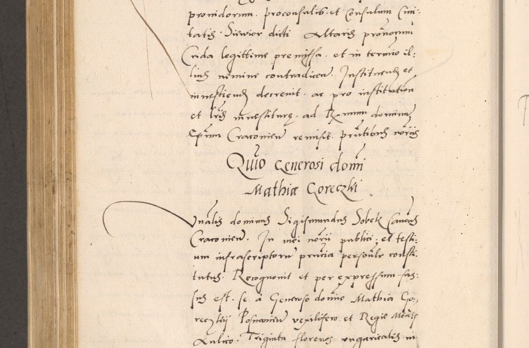 Zdjęcie nr 930 dla obiektu archiwalnego: Acta actorum, sententiarum diffinitivarum coram reverendo domino Petro Miscowski canonico et in spiritualibus vicario generali Cracoviensi ad annum Domini Mᵐᵘᵐ DXLVIᵗᵘᵐ, cuius indictio est quarta, pontificatus sanctissimi in Christo patris et domini nostri domini Pauli divina providencia pape tercii, a die tercia mensis Novembris, annus duodecimus (sic!) feliciter continuantur