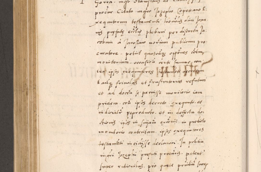 Zdjęcie nr 924 dla obiektu archiwalnego: Acta actorum, sententiarum diffinitivarum coram reverendo domino Petro Miscowski canonico et in spiritualibus vicario generali Cracoviensi ad annum Domini Mᵐᵘᵐ DXLVIᵗᵘᵐ, cuius indictio est quarta, pontificatus sanctissimi in Christo patris et domini nostri domini Pauli divina providencia pape tercii, a die tercia mensis Novembris, annus duodecimus (sic!) feliciter continuantur