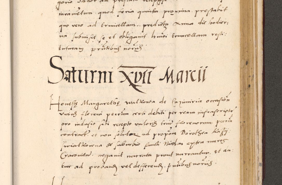 Zdjęcie nr 923 dla obiektu archiwalnego: Acta actorum, sententiarum diffinitivarum coram reverendo domino Petro Miscowski canonico et in spiritualibus vicario generali Cracoviensi ad annum Domini Mᵐᵘᵐ DXLVIᵗᵘᵐ, cuius indictio est quarta, pontificatus sanctissimi in Christo patris et domini nostri domini Pauli divina providencia pape tercii, a die tercia mensis Novembris, annus duodecimus (sic!) feliciter continuantur