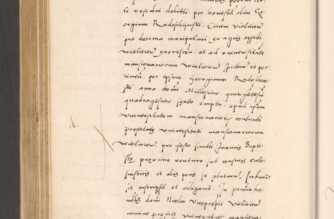 Zdjęcie nr 916 dla obiektu archiwalnego: Acta actorum, sententiarum diffinitivarum coram reverendo domino Petro Miscowski canonico et in spiritualibus vicario generali Cracoviensi ad annum Domini Mᵐᵘᵐ DXLVIᵗᵘᵐ, cuius indictio est quarta, pontificatus sanctissimi in Christo patris et domini nostri domini Pauli divina providencia pape tercii, a die tercia mensis Novembris, annus duodecimus (sic!) feliciter continuantur
