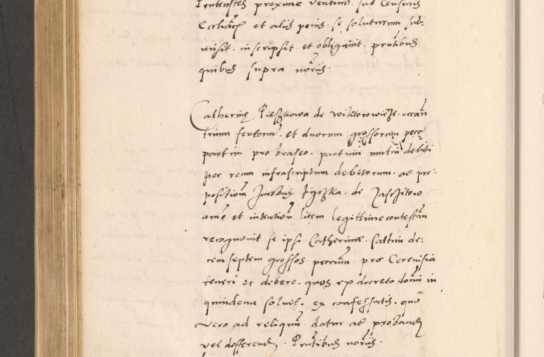 Zdjęcie nr 910 dla obiektu archiwalnego: Acta actorum, sententiarum diffinitivarum coram reverendo domino Petro Miscowski canonico et in spiritualibus vicario generali Cracoviensi ad annum Domini Mᵐᵘᵐ DXLVIᵗᵘᵐ, cuius indictio est quarta, pontificatus sanctissimi in Christo patris et domini nostri domini Pauli divina providencia pape tercii, a die tercia mensis Novembris, annus duodecimus (sic!) feliciter continuantur