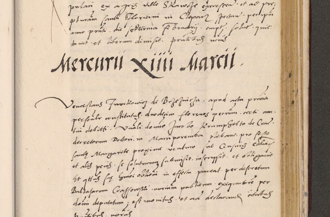 Zdjęcie nr 913 dla obiektu archiwalnego: Acta actorum, sententiarum diffinitivarum coram reverendo domino Petro Miscowski canonico et in spiritualibus vicario generali Cracoviensi ad annum Domini Mᵐᵘᵐ DXLVIᵗᵘᵐ, cuius indictio est quarta, pontificatus sanctissimi in Christo patris et domini nostri domini Pauli divina providencia pape tercii, a die tercia mensis Novembris, annus duodecimus (sic!) feliciter continuantur