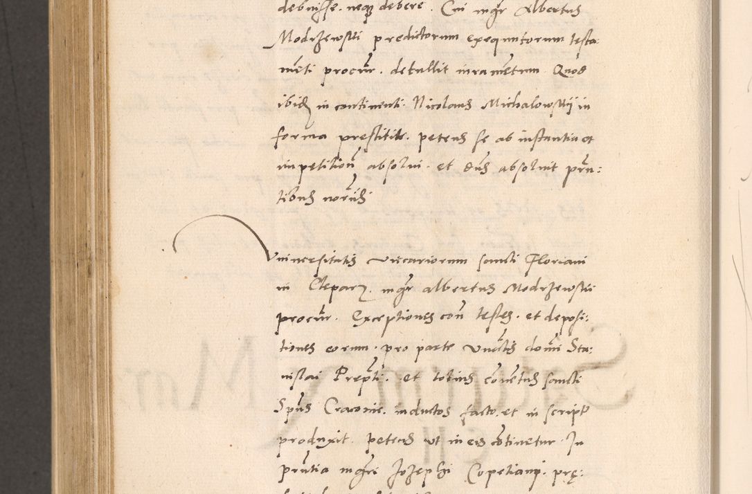 Zdjęcie nr 904 dla obiektu archiwalnego: Acta actorum, sententiarum diffinitivarum coram reverendo domino Petro Miscowski canonico et in spiritualibus vicario generali Cracoviensi ad annum Domini Mᵐᵘᵐ DXLVIᵗᵘᵐ, cuius indictio est quarta, pontificatus sanctissimi in Christo patris et domini nostri domini Pauli divina providencia pape tercii, a die tercia mensis Novembris, annus duodecimus (sic!) feliciter continuantur