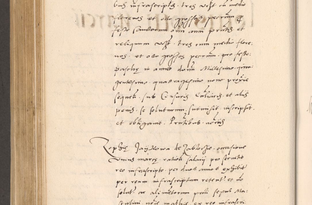 Zdjęcie nr 896 dla obiektu archiwalnego: Acta actorum, sententiarum diffinitivarum coram reverendo domino Petro Miscowski canonico et in spiritualibus vicario generali Cracoviensi ad annum Domini Mᵐᵘᵐ DXLVIᵗᵘᵐ, cuius indictio est quarta, pontificatus sanctissimi in Christo patris et domini nostri domini Pauli divina providencia pape tercii, a die tercia mensis Novembris, annus duodecimus (sic!) feliciter continuantur