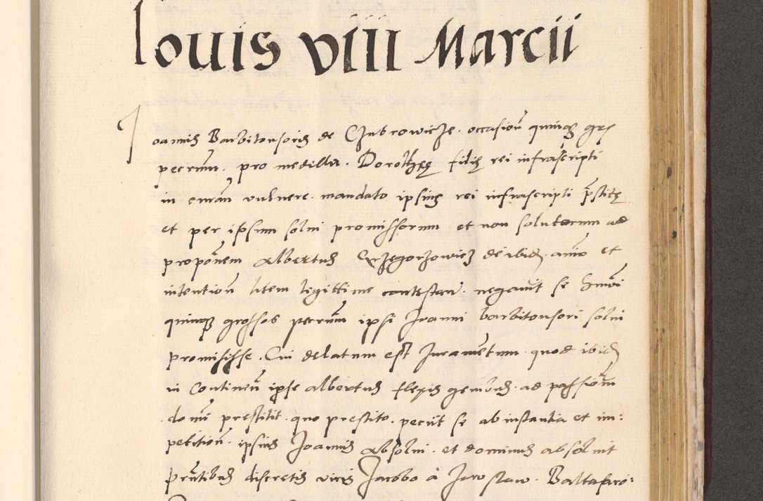 Zdjęcie nr 895 dla obiektu archiwalnego: Acta actorum, sententiarum diffinitivarum coram reverendo domino Petro Miscowski canonico et in spiritualibus vicario generali Cracoviensi ad annum Domini Mᵐᵘᵐ DXLVIᵗᵘᵐ, cuius indictio est quarta, pontificatus sanctissimi in Christo patris et domini nostri domini Pauli divina providencia pape tercii, a die tercia mensis Novembris, annus duodecimus (sic!) feliciter continuantur
