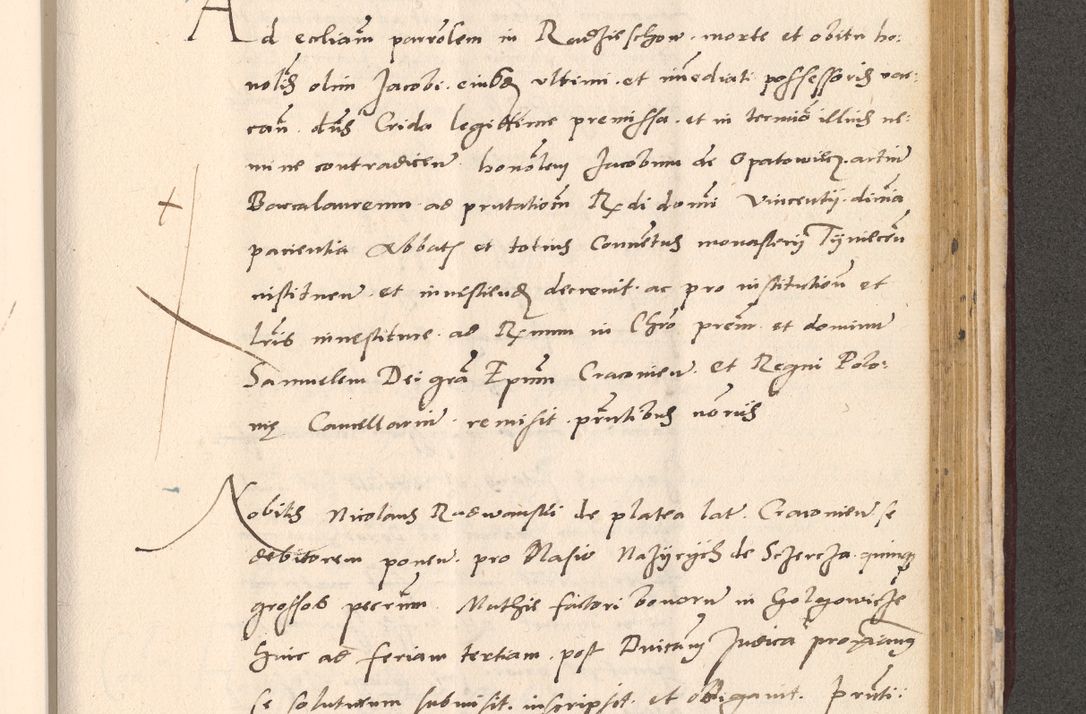 Zdjęcie nr 891 dla obiektu archiwalnego: Acta actorum, sententiarum diffinitivarum coram reverendo domino Petro Miscowski canonico et in spiritualibus vicario generali Cracoviensi ad annum Domini Mᵐᵘᵐ DXLVIᵗᵘᵐ, cuius indictio est quarta, pontificatus sanctissimi in Christo patris et domini nostri domini Pauli divina providencia pape tercii, a die tercia mensis Novembris, annus duodecimus (sic!) feliciter continuantur