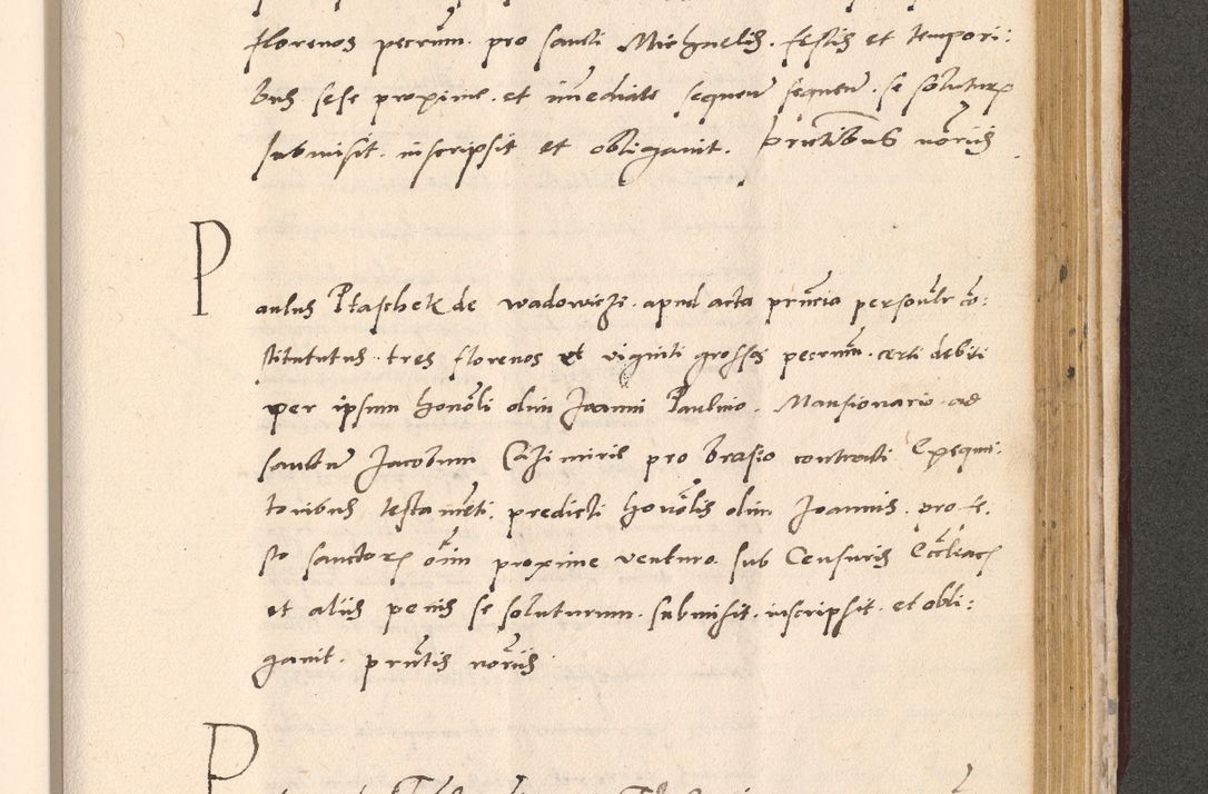 Zdjęcie nr 889 dla obiektu archiwalnego: Acta actorum, sententiarum diffinitivarum coram reverendo domino Petro Miscowski canonico et in spiritualibus vicario generali Cracoviensi ad annum Domini Mᵐᵘᵐ DXLVIᵗᵘᵐ, cuius indictio est quarta, pontificatus sanctissimi in Christo patris et domini nostri domini Pauli divina providencia pape tercii, a die tercia mensis Novembris, annus duodecimus (sic!) feliciter continuantur