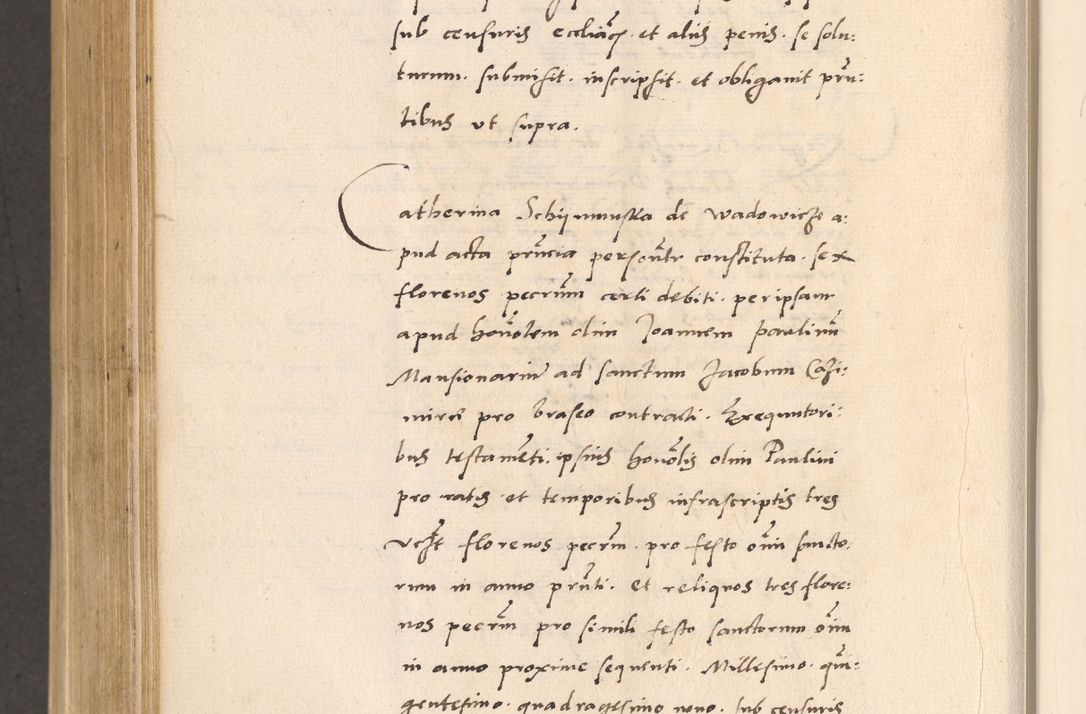 Zdjęcie nr 882 dla obiektu archiwalnego: Acta actorum, sententiarum diffinitivarum coram reverendo domino Petro Miscowski canonico et in spiritualibus vicario generali Cracoviensi ad annum Domini Mᵐᵘᵐ DXLVIᵗᵘᵐ, cuius indictio est quarta, pontificatus sanctissimi in Christo patris et domini nostri domini Pauli divina providencia pape tercii, a die tercia mensis Novembris, annus duodecimus (sic!) feliciter continuantur