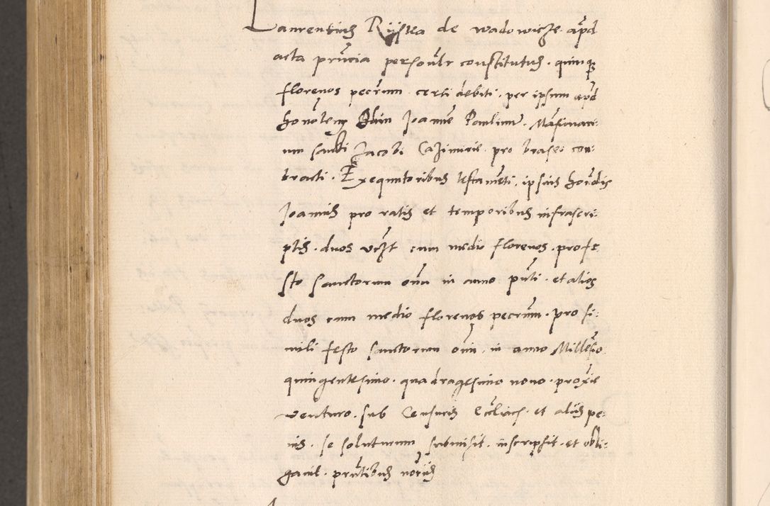 Zdjęcie nr 880 dla obiektu archiwalnego: Acta actorum, sententiarum diffinitivarum coram reverendo domino Petro Miscowski canonico et in spiritualibus vicario generali Cracoviensi ad annum Domini Mᵐᵘᵐ DXLVIᵗᵘᵐ, cuius indictio est quarta, pontificatus sanctissimi in Christo patris et domini nostri domini Pauli divina providencia pape tercii, a die tercia mensis Novembris, annus duodecimus (sic!) feliciter continuantur