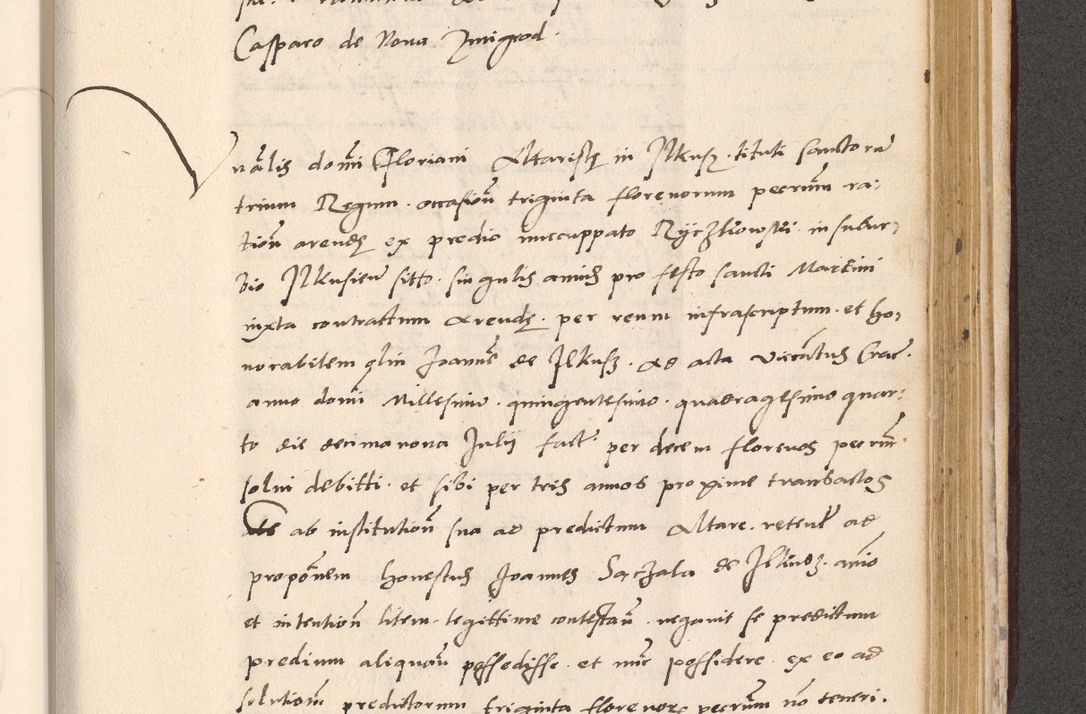 Zdjęcie nr 873 dla obiektu archiwalnego: Acta actorum, sententiarum diffinitivarum coram reverendo domino Petro Miscowski canonico et in spiritualibus vicario generali Cracoviensi ad annum Domini Mᵐᵘᵐ DXLVIᵗᵘᵐ, cuius indictio est quarta, pontificatus sanctissimi in Christo patris et domini nostri domini Pauli divina providencia pape tercii, a die tercia mensis Novembris, annus duodecimus (sic!) feliciter continuantur
