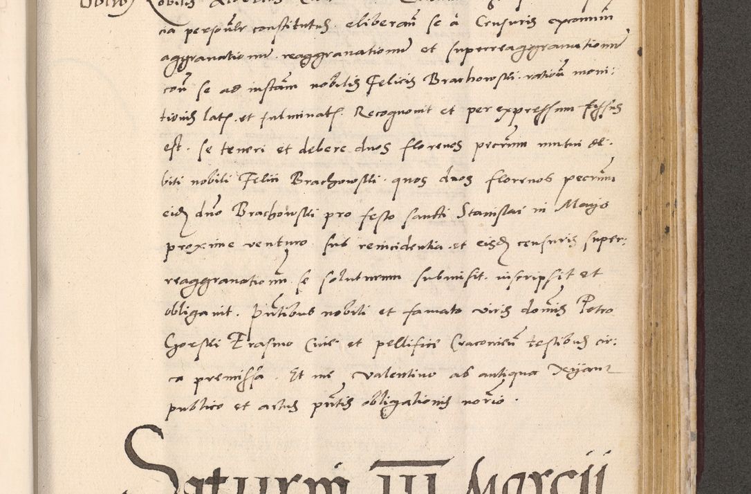Zdjęcie nr 871 dla obiektu archiwalnego: Acta actorum, sententiarum diffinitivarum coram reverendo domino Petro Miscowski canonico et in spiritualibus vicario generali Cracoviensi ad annum Domini Mᵐᵘᵐ DXLVIᵗᵘᵐ, cuius indictio est quarta, pontificatus sanctissimi in Christo patris et domini nostri domini Pauli divina providencia pape tercii, a die tercia mensis Novembris, annus duodecimus (sic!) feliciter continuantur