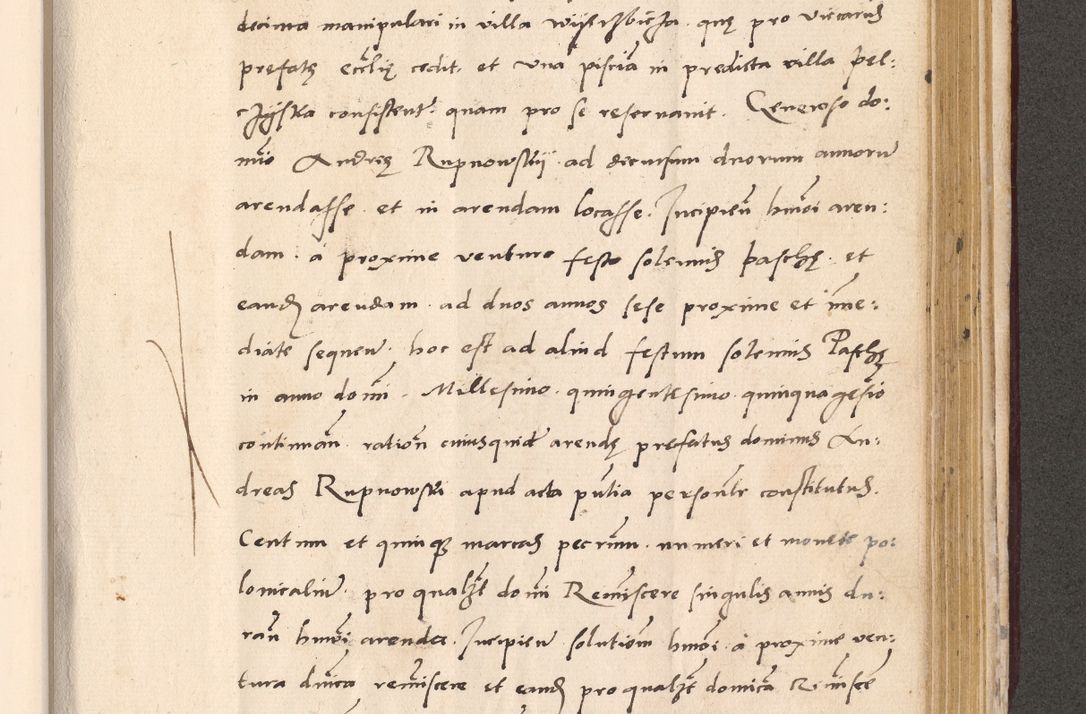 Zdjęcie nr 869 dla obiektu archiwalnego: Acta actorum, sententiarum diffinitivarum coram reverendo domino Petro Miscowski canonico et in spiritualibus vicario generali Cracoviensi ad annum Domini Mᵐᵘᵐ DXLVIᵗᵘᵐ, cuius indictio est quarta, pontificatus sanctissimi in Christo patris et domini nostri domini Pauli divina providencia pape tercii, a die tercia mensis Novembris, annus duodecimus (sic!) feliciter continuantur