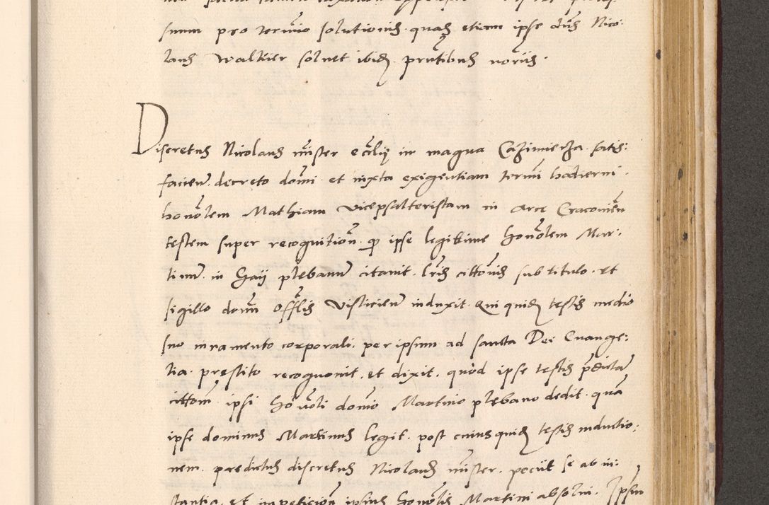 Zdjęcie nr 867 dla obiektu archiwalnego: Acta actorum, sententiarum diffinitivarum coram reverendo domino Petro Miscowski canonico et in spiritualibus vicario generali Cracoviensi ad annum Domini Mᵐᵘᵐ DXLVIᵗᵘᵐ, cuius indictio est quarta, pontificatus sanctissimi in Christo patris et domini nostri domini Pauli divina providencia pape tercii, a die tercia mensis Novembris, annus duodecimus (sic!) feliciter continuantur