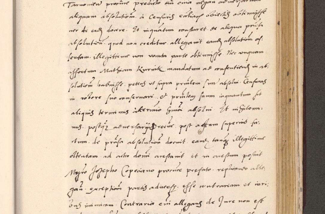 Zdjęcie nr 865 dla obiektu archiwalnego: Acta actorum, sententiarum diffinitivarum coram reverendo domino Petro Miscowski canonico et in spiritualibus vicario generali Cracoviensi ad annum Domini Mᵐᵘᵐ DXLVIᵗᵘᵐ, cuius indictio est quarta, pontificatus sanctissimi in Christo patris et domini nostri domini Pauli divina providencia pape tercii, a die tercia mensis Novembris, annus duodecimus (sic!) feliciter continuantur