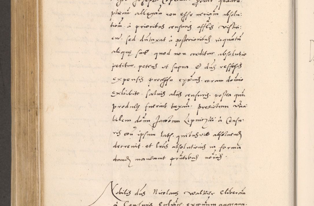 Zdjęcie nr 866 dla obiektu archiwalnego: Acta actorum, sententiarum diffinitivarum coram reverendo domino Petro Miscowski canonico et in spiritualibus vicario generali Cracoviensi ad annum Domini Mᵐᵘᵐ DXLVIᵗᵘᵐ, cuius indictio est quarta, pontificatus sanctissimi in Christo patris et domini nostri domini Pauli divina providencia pape tercii, a die tercia mensis Novembris, annus duodecimus (sic!) feliciter continuantur