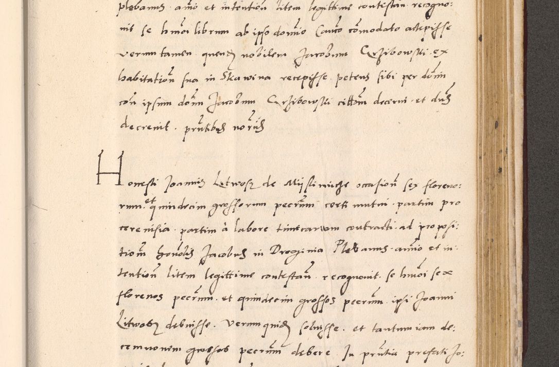 Zdjęcie nr 861 dla obiektu archiwalnego: Acta actorum, sententiarum diffinitivarum coram reverendo domino Petro Miscowski canonico et in spiritualibus vicario generali Cracoviensi ad annum Domini Mᵐᵘᵐ DXLVIᵗᵘᵐ, cuius indictio est quarta, pontificatus sanctissimi in Christo patris et domini nostri domini Pauli divina providencia pape tercii, a die tercia mensis Novembris, annus duodecimus (sic!) feliciter continuantur