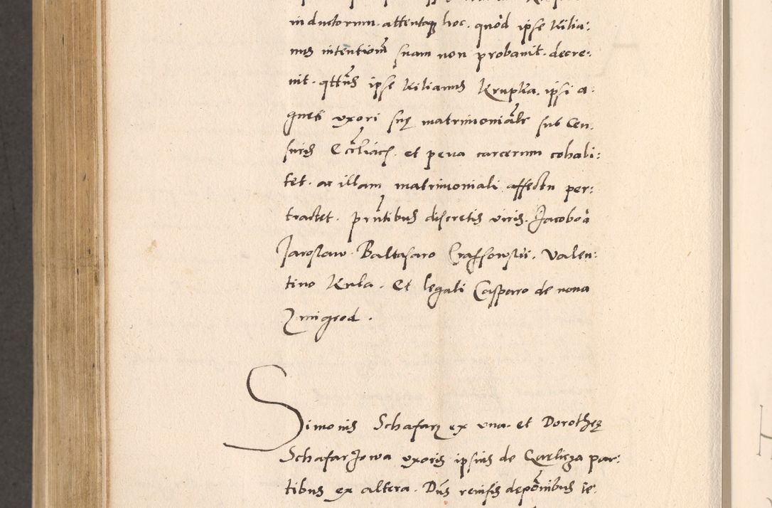 Zdjęcie nr 858 dla obiektu archiwalnego: Acta actorum, sententiarum diffinitivarum coram reverendo domino Petro Miscowski canonico et in spiritualibus vicario generali Cracoviensi ad annum Domini Mᵐᵘᵐ DXLVIᵗᵘᵐ, cuius indictio est quarta, pontificatus sanctissimi in Christo patris et domini nostri domini Pauli divina providencia pape tercii, a die tercia mensis Novembris, annus duodecimus (sic!) feliciter continuantur