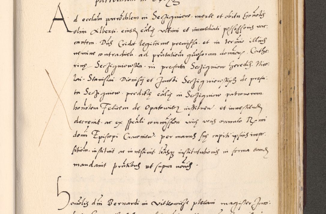 Zdjęcie nr 857 dla obiektu archiwalnego: Acta actorum, sententiarum diffinitivarum coram reverendo domino Petro Miscowski canonico et in spiritualibus vicario generali Cracoviensi ad annum Domini Mᵐᵘᵐ DXLVIᵗᵘᵐ, cuius indictio est quarta, pontificatus sanctissimi in Christo patris et domini nostri domini Pauli divina providencia pape tercii, a die tercia mensis Novembris, annus duodecimus (sic!) feliciter continuantur