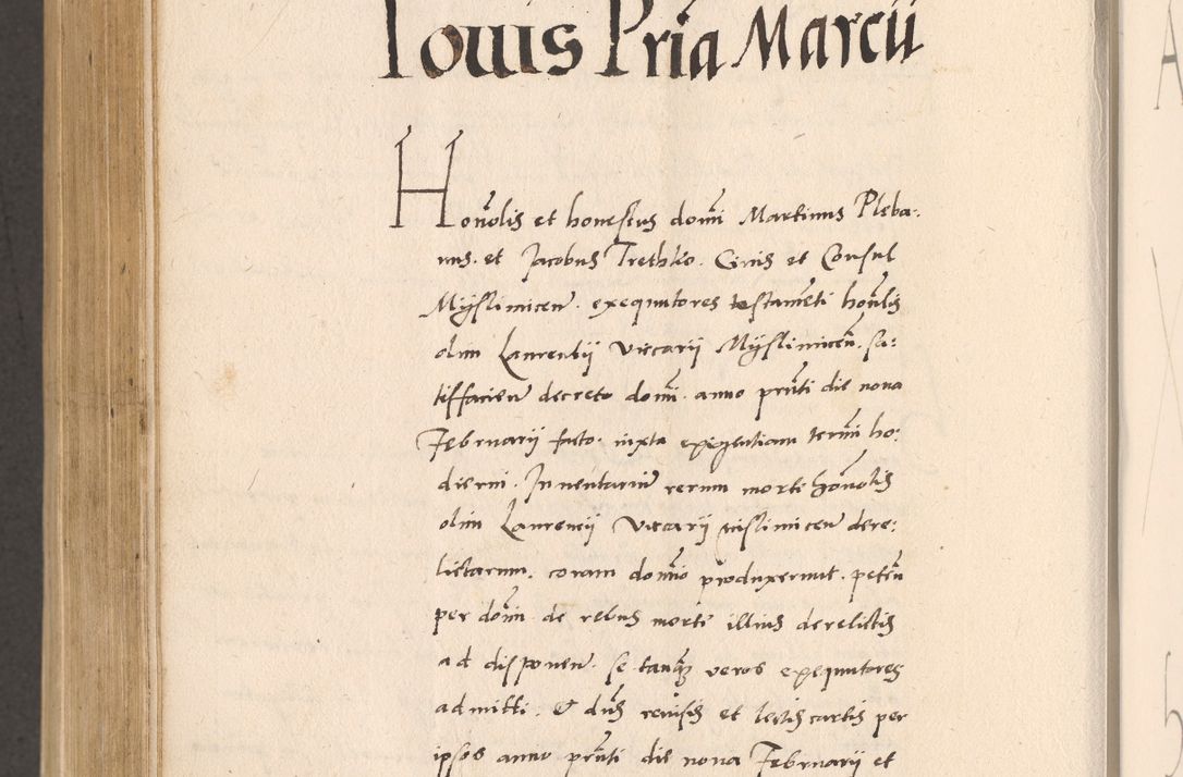 Zdjęcie nr 856 dla obiektu archiwalnego: Acta actorum, sententiarum diffinitivarum coram reverendo domino Petro Miscowski canonico et in spiritualibus vicario generali Cracoviensi ad annum Domini Mᵐᵘᵐ DXLVIᵗᵘᵐ, cuius indictio est quarta, pontificatus sanctissimi in Christo patris et domini nostri domini Pauli divina providencia pape tercii, a die tercia mensis Novembris, annus duodecimus (sic!) feliciter continuantur