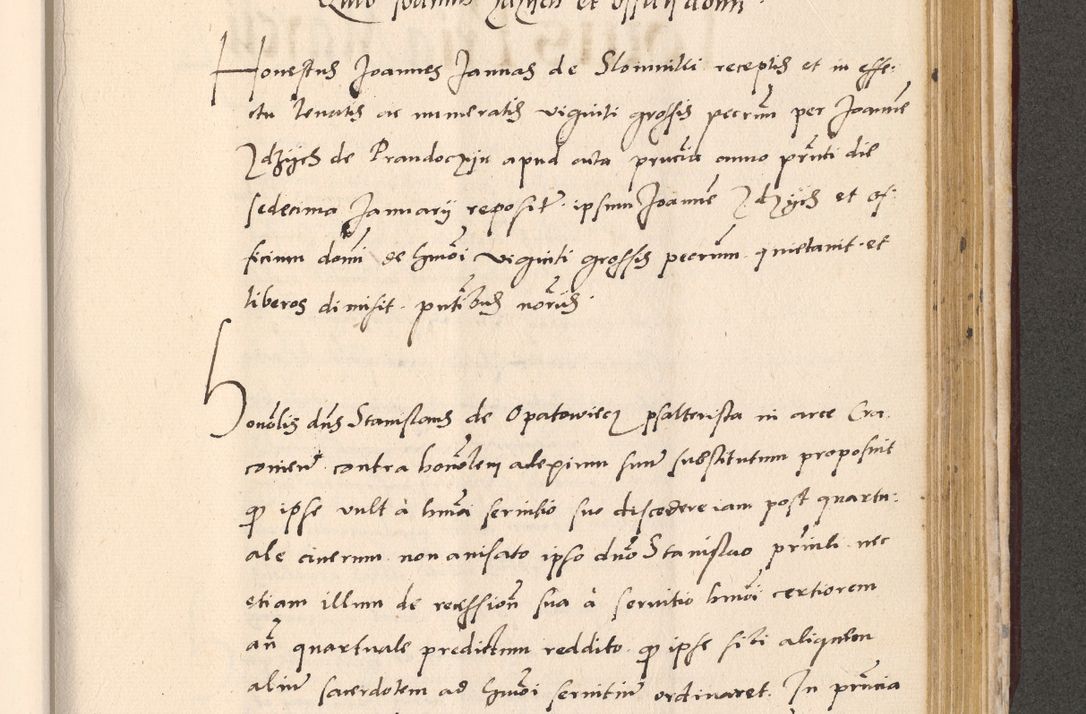 Zdjęcie nr 855 dla obiektu archiwalnego: Acta actorum, sententiarum diffinitivarum coram reverendo domino Petro Miscowski canonico et in spiritualibus vicario generali Cracoviensi ad annum Domini Mᵐᵘᵐ DXLVIᵗᵘᵐ, cuius indictio est quarta, pontificatus sanctissimi in Christo patris et domini nostri domini Pauli divina providencia pape tercii, a die tercia mensis Novembris, annus duodecimus (sic!) feliciter continuantur