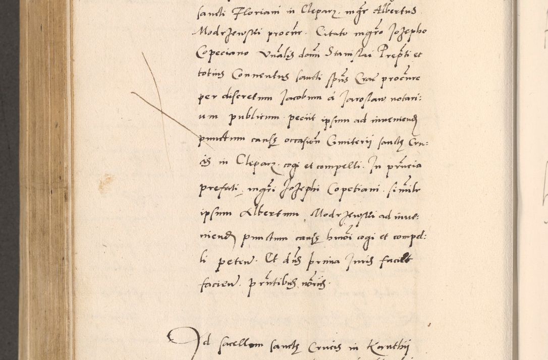 Zdjęcie nr 854 dla obiektu archiwalnego: Acta actorum, sententiarum diffinitivarum coram reverendo domino Petro Miscowski canonico et in spiritualibus vicario generali Cracoviensi ad annum Domini Mᵐᵘᵐ DXLVIᵗᵘᵐ, cuius indictio est quarta, pontificatus sanctissimi in Christo patris et domini nostri domini Pauli divina providencia pape tercii, a die tercia mensis Novembris, annus duodecimus (sic!) feliciter continuantur