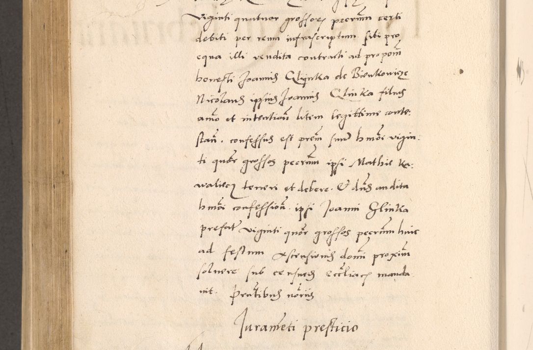Zdjęcie nr 840 dla obiektu archiwalnego: Acta actorum, sententiarum diffinitivarum coram reverendo domino Petro Miscowski canonico et in spiritualibus vicario generali Cracoviensi ad annum Domini Mᵐᵘᵐ DXLVIᵗᵘᵐ, cuius indictio est quarta, pontificatus sanctissimi in Christo patris et domini nostri domini Pauli divina providencia pape tercii, a die tercia mensis Novembris, annus duodecimus (sic!) feliciter continuantur
