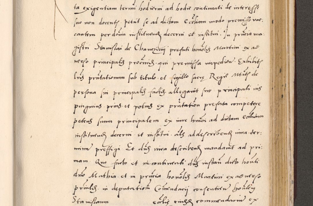 Zdjęcie nr 837 dla obiektu archiwalnego: Acta actorum, sententiarum diffinitivarum coram reverendo domino Petro Miscowski canonico et in spiritualibus vicario generali Cracoviensi ad annum Domini Mᵐᵘᵐ DXLVIᵗᵘᵐ, cuius indictio est quarta, pontificatus sanctissimi in Christo patris et domini nostri domini Pauli divina providencia pape tercii, a die tercia mensis Novembris, annus duodecimus (sic!) feliciter continuantur