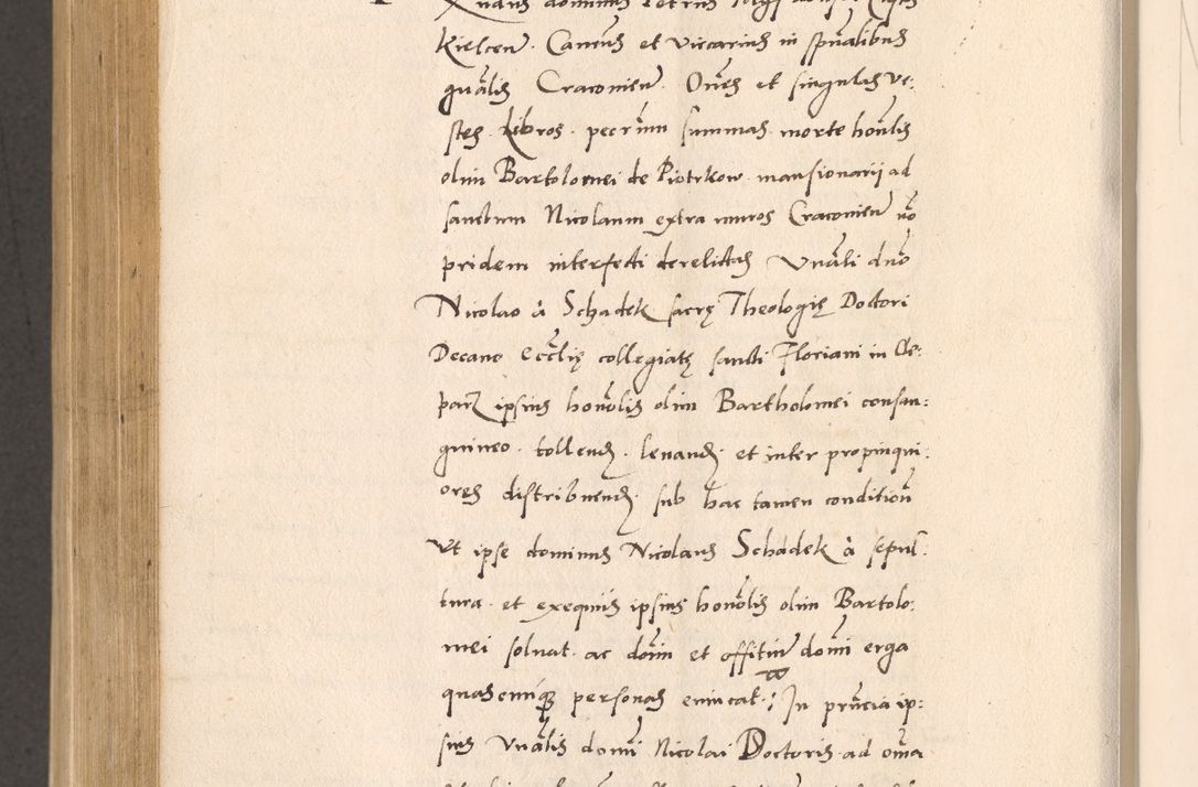 Zdjęcie nr 836 dla obiektu archiwalnego: Acta actorum, sententiarum diffinitivarum coram reverendo domino Petro Miscowski canonico et in spiritualibus vicario generali Cracoviensi ad annum Domini Mᵐᵘᵐ DXLVIᵗᵘᵐ, cuius indictio est quarta, pontificatus sanctissimi in Christo patris et domini nostri domini Pauli divina providencia pape tercii, a die tercia mensis Novembris, annus duodecimus (sic!) feliciter continuantur