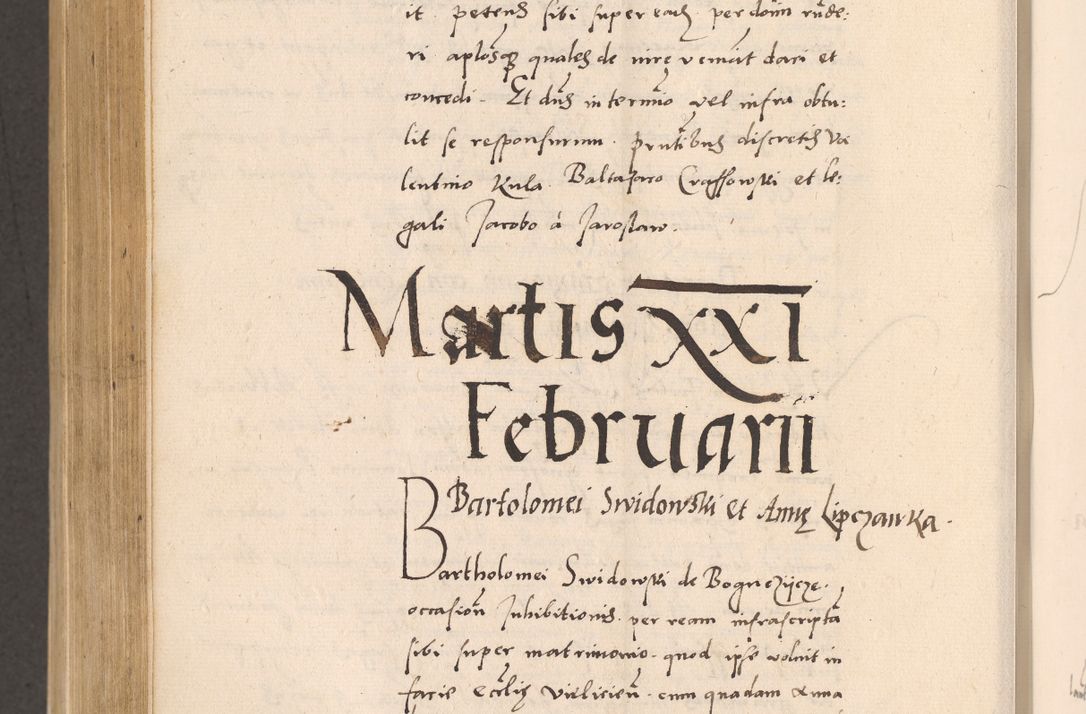 Zdjęcie nr 834 dla obiektu archiwalnego: Acta actorum, sententiarum diffinitivarum coram reverendo domino Petro Miscowski canonico et in spiritualibus vicario generali Cracoviensi ad annum Domini Mᵐᵘᵐ DXLVIᵗᵘᵐ, cuius indictio est quarta, pontificatus sanctissimi in Christo patris et domini nostri domini Pauli divina providencia pape tercii, a die tercia mensis Novembris, annus duodecimus (sic!) feliciter continuantur