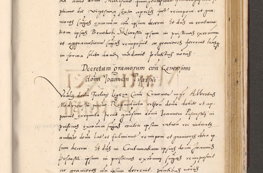 Zdjęcie nr 833 dla obiektu archiwalnego: Acta actorum, sententiarum diffinitivarum coram reverendo domino Petro Miscowski canonico et in spiritualibus vicario generali Cracoviensi ad annum Domini Mᵐᵘᵐ DXLVIᵗᵘᵐ, cuius indictio est quarta, pontificatus sanctissimi in Christo patris et domini nostri domini Pauli divina providencia pape tercii, a die tercia mensis Novembris, annus duodecimus (sic!) feliciter continuantur