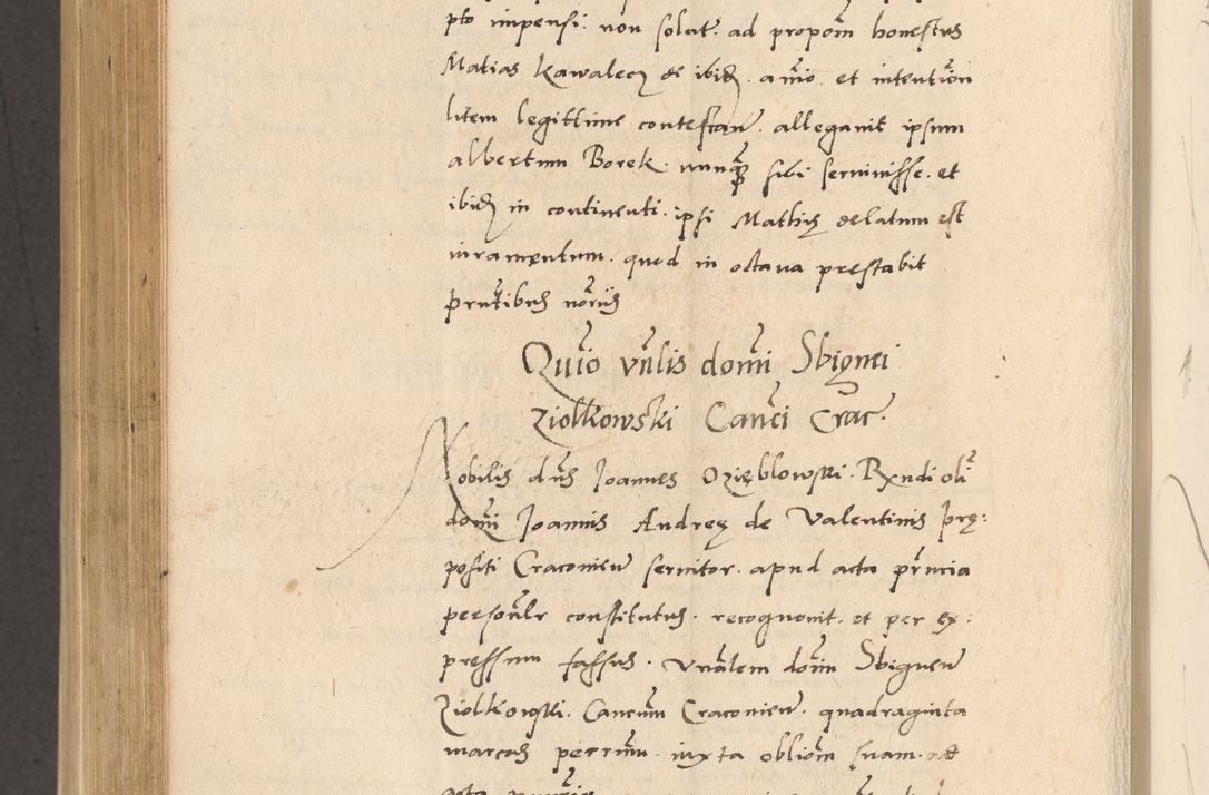 Zdjęcie nr 826 dla obiektu archiwalnego: Acta actorum, sententiarum diffinitivarum coram reverendo domino Petro Miscowski canonico et in spiritualibus vicario generali Cracoviensi ad annum Domini Mᵐᵘᵐ DXLVIᵗᵘᵐ, cuius indictio est quarta, pontificatus sanctissimi in Christo patris et domini nostri domini Pauli divina providencia pape tercii, a die tercia mensis Novembris, annus duodecimus (sic!) feliciter continuantur