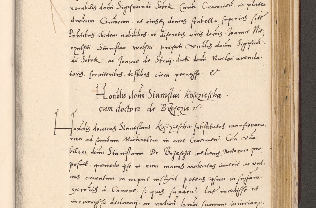 Zdjęcie nr 825 dla obiektu archiwalnego: Acta actorum, sententiarum diffinitivarum coram reverendo domino Petro Miscowski canonico et in spiritualibus vicario generali Cracoviensi ad annum Domini Mᵐᵘᵐ DXLVIᵗᵘᵐ, cuius indictio est quarta, pontificatus sanctissimi in Christo patris et domini nostri domini Pauli divina providencia pape tercii, a die tercia mensis Novembris, annus duodecimus (sic!) feliciter continuantur
