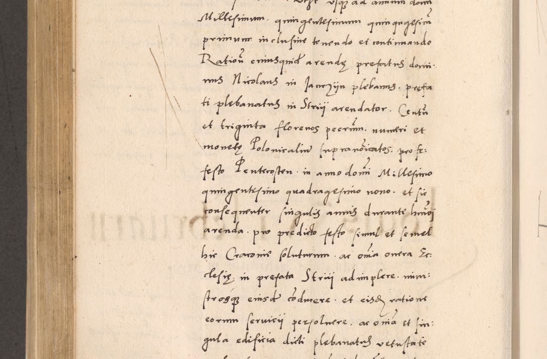 Zdjęcie nr 824 dla obiektu archiwalnego: Acta actorum, sententiarum diffinitivarum coram reverendo domino Petro Miscowski canonico et in spiritualibus vicario generali Cracoviensi ad annum Domini Mᵐᵘᵐ DXLVIᵗᵘᵐ, cuius indictio est quarta, pontificatus sanctissimi in Christo patris et domini nostri domini Pauli divina providencia pape tercii, a die tercia mensis Novembris, annus duodecimus (sic!) feliciter continuantur