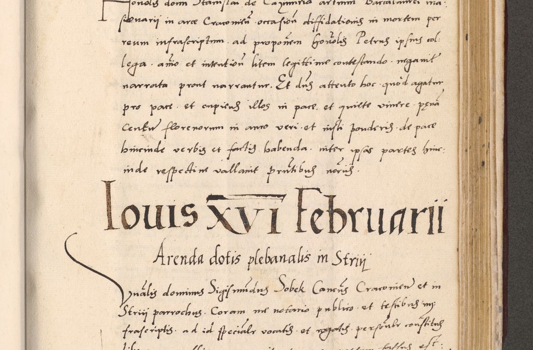 Zdjęcie nr 823 dla obiektu archiwalnego: Acta actorum, sententiarum diffinitivarum coram reverendo domino Petro Miscowski canonico et in spiritualibus vicario generali Cracoviensi ad annum Domini Mᵐᵘᵐ DXLVIᵗᵘᵐ, cuius indictio est quarta, pontificatus sanctissimi in Christo patris et domini nostri domini Pauli divina providencia pape tercii, a die tercia mensis Novembris, annus duodecimus (sic!) feliciter continuantur