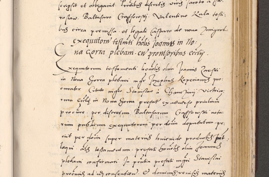Zdjęcie nr 817 dla obiektu archiwalnego: Acta actorum, sententiarum diffinitivarum coram reverendo domino Petro Miscowski canonico et in spiritualibus vicario generali Cracoviensi ad annum Domini Mᵐᵘᵐ DXLVIᵗᵘᵐ, cuius indictio est quarta, pontificatus sanctissimi in Christo patris et domini nostri domini Pauli divina providencia pape tercii, a die tercia mensis Novembris, annus duodecimus (sic!) feliciter continuantur