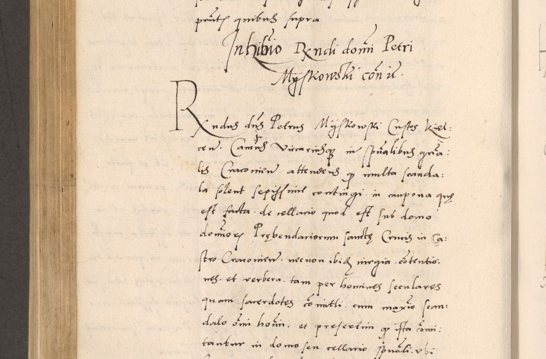 Zdjęcie nr 814 dla obiektu archiwalnego: Acta actorum, sententiarum diffinitivarum coram reverendo domino Petro Miscowski canonico et in spiritualibus vicario generali Cracoviensi ad annum Domini Mᵐᵘᵐ DXLVIᵗᵘᵐ, cuius indictio est quarta, pontificatus sanctissimi in Christo patris et domini nostri domini Pauli divina providencia pape tercii, a die tercia mensis Novembris, annus duodecimus (sic!) feliciter continuantur