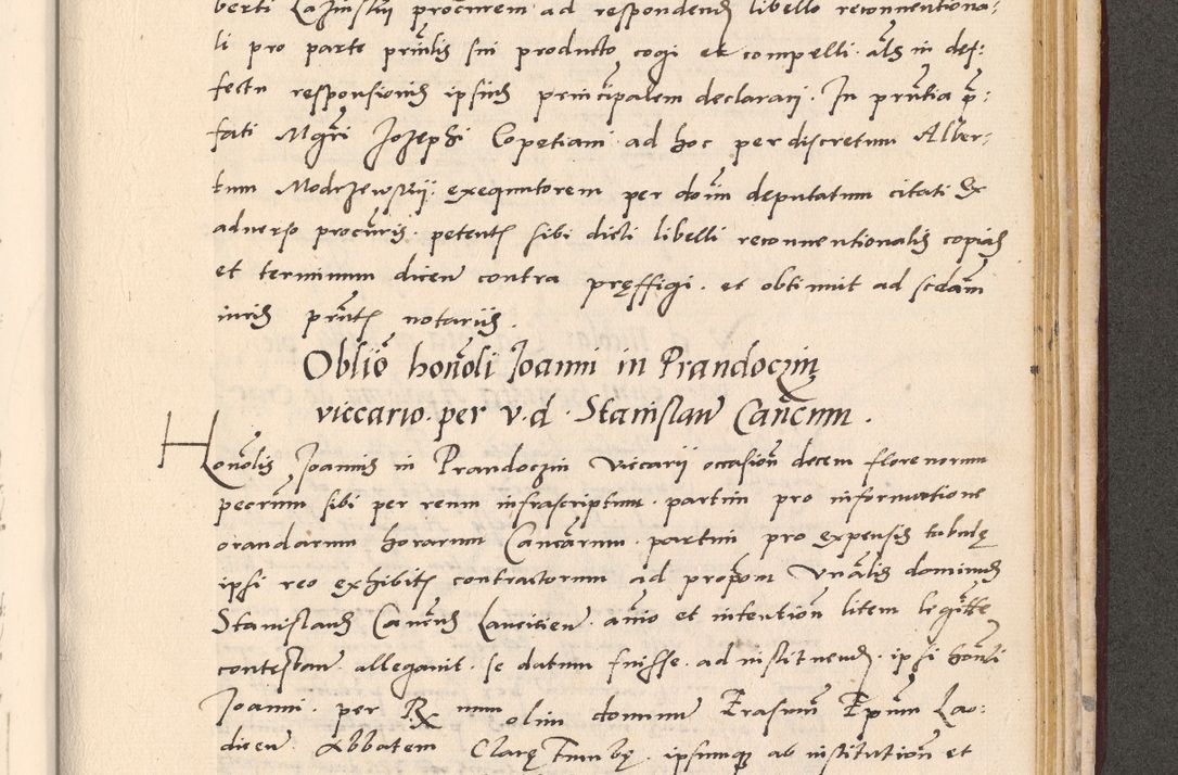 Zdjęcie nr 1011 dla obiektu archiwalnego: Acta actorum, sententiarum diffinitivarum coram reverendo domino Petro Miscowski canonico et in spiritualibus vicario generali Cracoviensi ad annum Domini Mᵐᵘᵐ DXLVIᵗᵘᵐ, cuius indictio est quarta, pontificatus sanctissimi in Christo patris et domini nostri domini Pauli divina providencia pape tercii, a die tercia mensis Novembris, annus duodecimus (sic!) feliciter continuantur