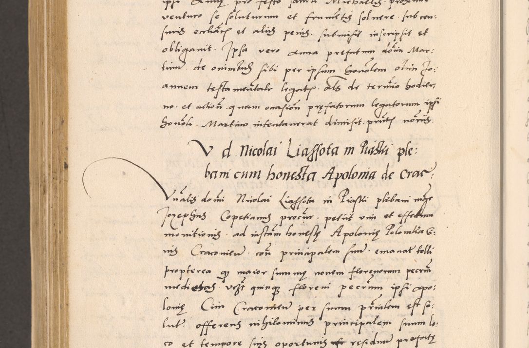 Zdjęcie nr 1012 dla obiektu archiwalnego: Acta actorum, sententiarum diffinitivarum coram reverendo domino Petro Miscowski canonico et in spiritualibus vicario generali Cracoviensi ad annum Domini Mᵐᵘᵐ DXLVIᵗᵘᵐ, cuius indictio est quarta, pontificatus sanctissimi in Christo patris et domini nostri domini Pauli divina providencia pape tercii, a die tercia mensis Novembris, annus duodecimus (sic!) feliciter continuantur