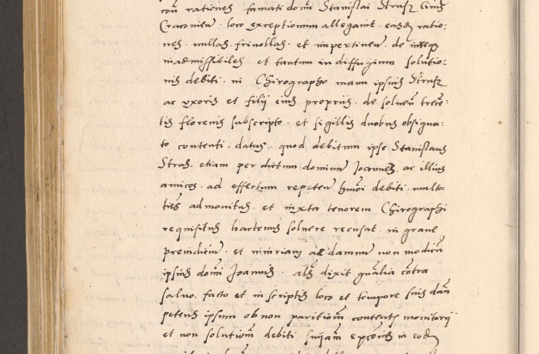 Zdjęcie nr 1108 dla obiektu archiwalnego: Acta actorum, sententiarum diffinitivarum coram reverendo domino Petro Miscowski canonico et in spiritualibus vicario generali Cracoviensi ad annum Domini Mᵐᵘᵐ DXLVIᵗᵘᵐ, cuius indictio est quarta, pontificatus sanctissimi in Christo patris et domini nostri domini Pauli divina providencia pape tercii, a die tercia mensis Novembris, annus duodecimus (sic!) feliciter continuantur