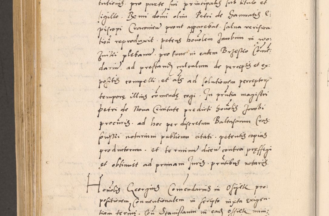 Zdjęcie nr 1104 dla obiektu archiwalnego: Acta actorum, sententiarum diffinitivarum coram reverendo domino Petro Miscowski canonico et in spiritualibus vicario generali Cracoviensi ad annum Domini Mᵐᵘᵐ DXLVIᵗᵘᵐ, cuius indictio est quarta, pontificatus sanctissimi in Christo patris et domini nostri domini Pauli divina providencia pape tercii, a die tercia mensis Novembris, annus duodecimus (sic!) feliciter continuantur