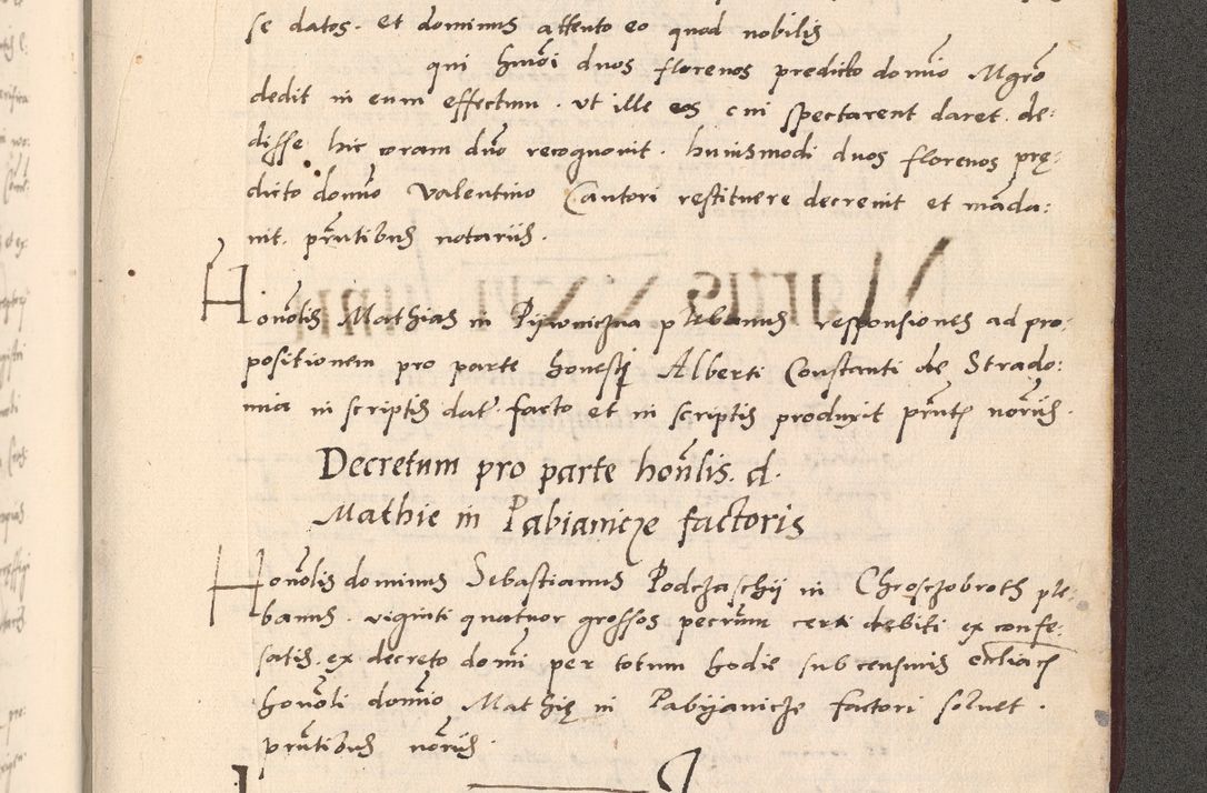 Zdjęcie nr 1105 dla obiektu archiwalnego: Acta actorum, sententiarum diffinitivarum coram reverendo domino Petro Miscowski canonico et in spiritualibus vicario generali Cracoviensi ad annum Domini Mᵐᵘᵐ DXLVIᵗᵘᵐ, cuius indictio est quarta, pontificatus sanctissimi in Christo patris et domini nostri domini Pauli divina providencia pape tercii, a die tercia mensis Novembris, annus duodecimus (sic!) feliciter continuantur