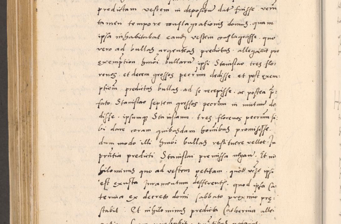 Zdjęcie nr 1100 dla obiektu archiwalnego: Acta actorum, sententiarum diffinitivarum coram reverendo domino Petro Miscowski canonico et in spiritualibus vicario generali Cracoviensi ad annum Domini Mᵐᵘᵐ DXLVIᵗᵘᵐ, cuius indictio est quarta, pontificatus sanctissimi in Christo patris et domini nostri domini Pauli divina providencia pape tercii, a die tercia mensis Novembris, annus duodecimus (sic!) feliciter continuantur
