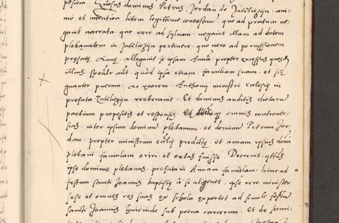 Zdjęcie nr 1099 dla obiektu archiwalnego: Acta actorum, sententiarum diffinitivarum coram reverendo domino Petro Miscowski canonico et in spiritualibus vicario generali Cracoviensi ad annum Domini Mᵐᵘᵐ DXLVIᵗᵘᵐ, cuius indictio est quarta, pontificatus sanctissimi in Christo patris et domini nostri domini Pauli divina providencia pape tercii, a die tercia mensis Novembris, annus duodecimus (sic!) feliciter continuantur