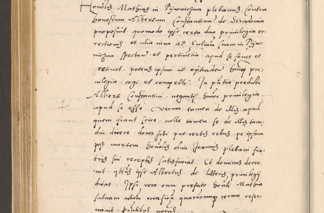 Zdjęcie nr 1102 dla obiektu archiwalnego: Acta actorum, sententiarum diffinitivarum coram reverendo domino Petro Miscowski canonico et in spiritualibus vicario generali Cracoviensi ad annum Domini Mᵐᵘᵐ DXLVIᵗᵘᵐ, cuius indictio est quarta, pontificatus sanctissimi in Christo patris et domini nostri domini Pauli divina providencia pape tercii, a die tercia mensis Novembris, annus duodecimus (sic!) feliciter continuantur