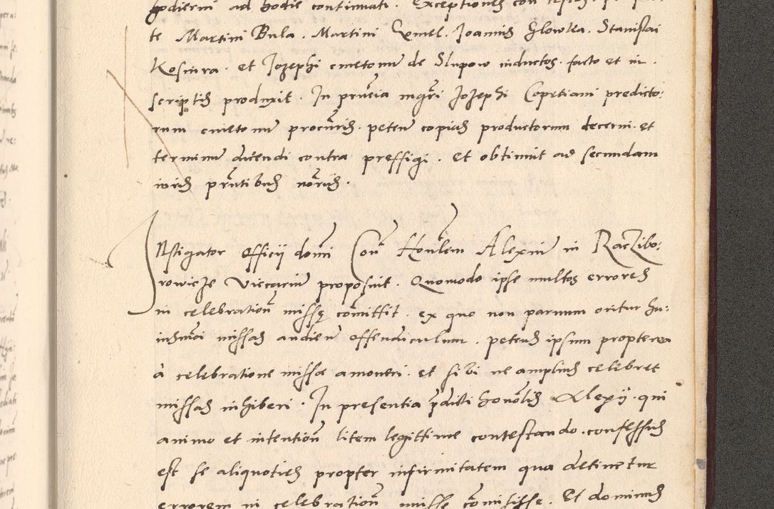 Zdjęcie nr 1097 dla obiektu archiwalnego: Acta actorum, sententiarum diffinitivarum coram reverendo domino Petro Miscowski canonico et in spiritualibus vicario generali Cracoviensi ad annum Domini Mᵐᵘᵐ DXLVIᵗᵘᵐ, cuius indictio est quarta, pontificatus sanctissimi in Christo patris et domini nostri domini Pauli divina providencia pape tercii, a die tercia mensis Novembris, annus duodecimus (sic!) feliciter continuantur
