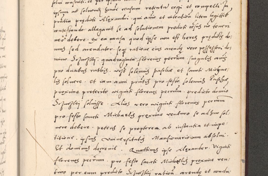 Zdjęcie nr 1095 dla obiektu archiwalnego: Acta actorum, sententiarum diffinitivarum coram reverendo domino Petro Miscowski canonico et in spiritualibus vicario generali Cracoviensi ad annum Domini Mᵐᵘᵐ DXLVIᵗᵘᵐ, cuius indictio est quarta, pontificatus sanctissimi in Christo patris et domini nostri domini Pauli divina providencia pape tercii, a die tercia mensis Novembris, annus duodecimus (sic!) feliciter continuantur