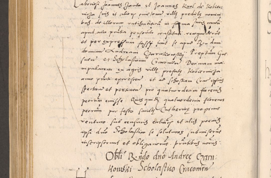 Zdjęcie nr 1088 dla obiektu archiwalnego: Acta actorum, sententiarum diffinitivarum coram reverendo domino Petro Miscowski canonico et in spiritualibus vicario generali Cracoviensi ad annum Domini Mᵐᵘᵐ DXLVIᵗᵘᵐ, cuius indictio est quarta, pontificatus sanctissimi in Christo patris et domini nostri domini Pauli divina providencia pape tercii, a die tercia mensis Novembris, annus duodecimus (sic!) feliciter continuantur
