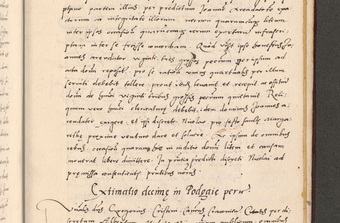 Zdjęcie nr 1087 dla obiektu archiwalnego: Acta actorum, sententiarum diffinitivarum coram reverendo domino Petro Miscowski canonico et in spiritualibus vicario generali Cracoviensi ad annum Domini Mᵐᵘᵐ DXLVIᵗᵘᵐ, cuius indictio est quarta, pontificatus sanctissimi in Christo patris et domini nostri domini Pauli divina providencia pape tercii, a die tercia mensis Novembris, annus duodecimus (sic!) feliciter continuantur